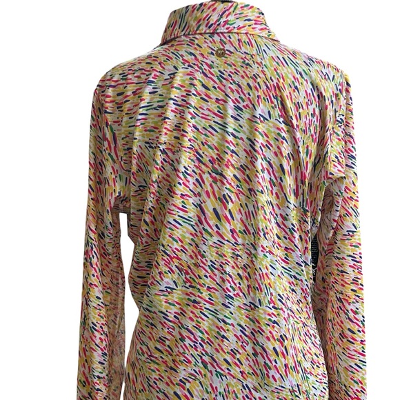 EP NY Multicolor Women's Van Gough Golf Long Sleeve Top - Picture 3 of 10